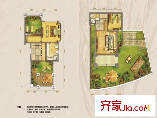 半山艾馬仕7、20-24棟雙拼D2戶型3層、地下室 5室3廳3衛(wèi)1廚