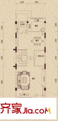 三盛翡儷山D型1層（售罄） 3室3廳4衛(wèi)1廚