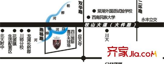三盛翡儷山區(qū)位圖