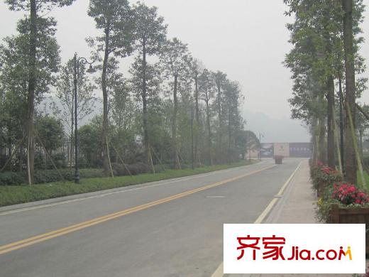 三盛翡儷山項目旁道路實景(2011.02)