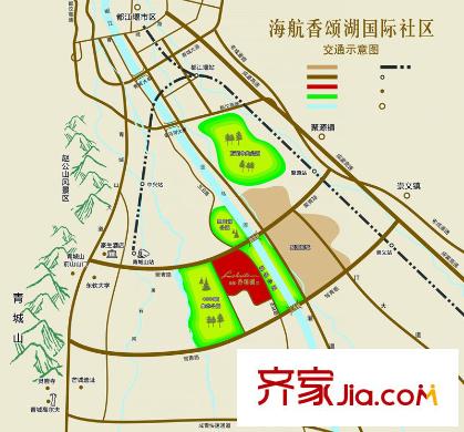 海航香頌湖國際社區(qū)區(qū)位圖