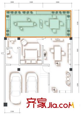 達(dá)觀山一期5-13棟H型1層 3室2廳4衛(wèi)1廚