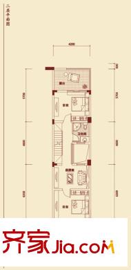 成都國奧村1期24、27、29號樓A2戶型二層 4室2廳3衛(wèi)1廚