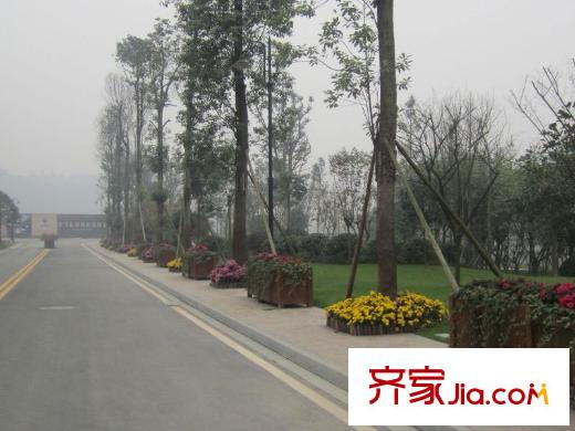 三盛翡儷山項目旁道路實景(2011.02)
