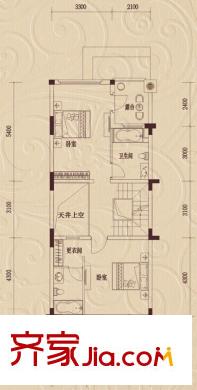 三盛翡儷山G’型2層（售罄） 3室3廳4衛(wèi)1廚