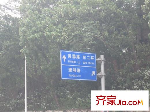 濱江金座配套圖周邊道路指示牌