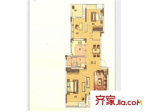 長(zhǎng)嶺包裝公司宿舍戶型圖3室2廳  戶型圖 3室2廳1衛(wèi)1廚