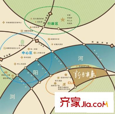 新月半島交通圖區(qū)位圖