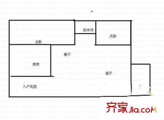 東塘金科園戶型圖2室2廳 戶型圖  2室2廳1衛(wèi)1廚