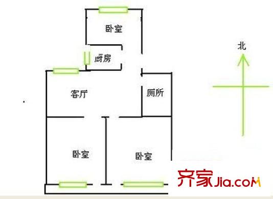 東塘金科園戶型圖3室1廳1衛(wèi)1廚 戶型圖 3室1廳1衛(wèi)1廚
