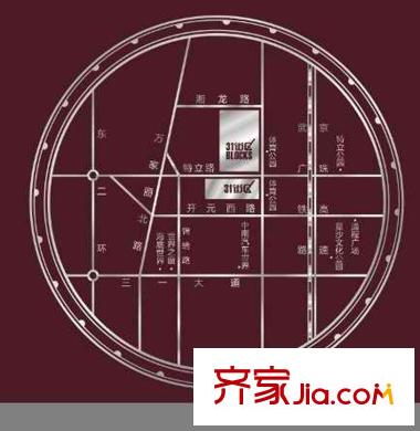 三一就此香寓區(qū)位圖