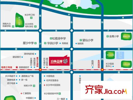 泊林晶城交通圖