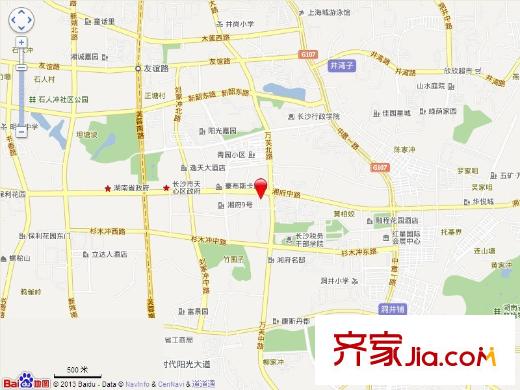 長沙奧林匹克花園交通圖