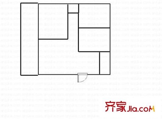 赤崗公寓戶型圖3室2廳1衛(wèi)1廚  戶型圖 3室2廳1衛(wèi)1廚