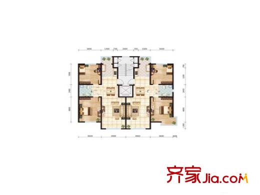 美麗星城戶型圖2室2廳  戶型圖 2室2廳1衛(wèi)1廚