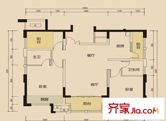奧林匹克花園三期戶型圖2室2廳 戶型圖 2室2廳2衛(wèi)1廚