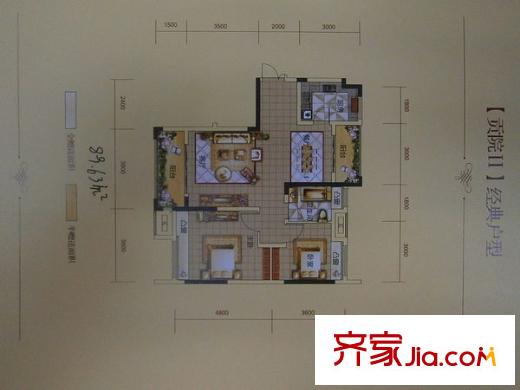 奧林匹克花園三期 0室 戶型圖