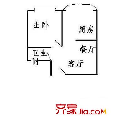 砂子塘中醫(yī)院宿舍戶型圖3室2廳 戶型圖 3室2廳1衛(wèi)1廚