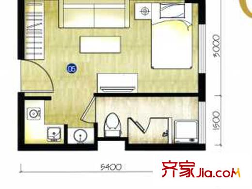 豐園中山小區(qū)戶型圖1室1廳 戶型圖  1室1廳1衛(wèi)1廚