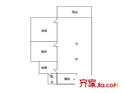 湘凱石化大廈戶型圖2室2廳  戶型圖 2室2廳1衛(wèi)1廚