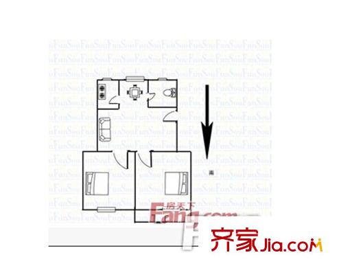 長沙市雨花區(qū)工貿(mào)學(xué)院戶型圖2室2廳 戶型圖 2室2廳1衛(wèi)1廚
