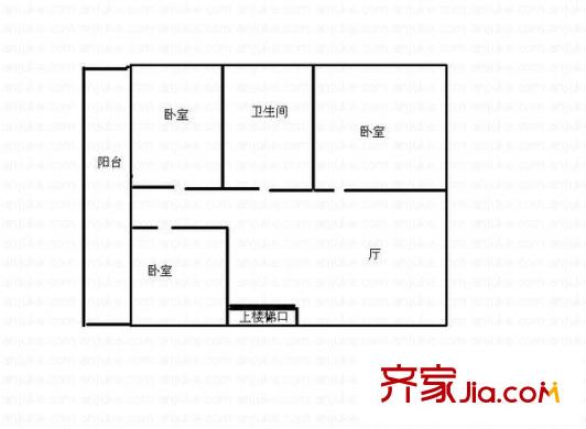 中房碧翠園戶型圖3室1廳 戶型圖 3室1廳1衛(wèi)1廚