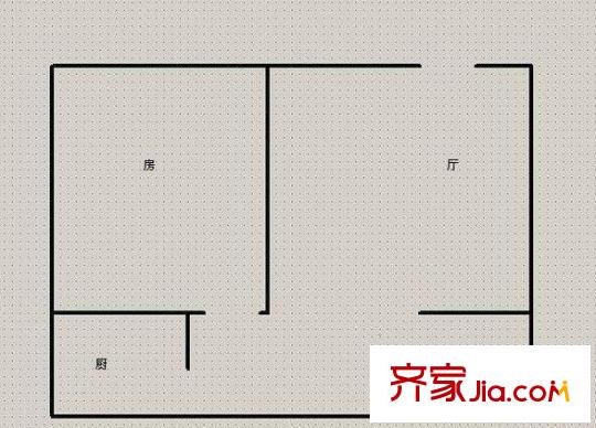 中房碧翠園戶型圖1室1廳 戶型圖 1室1廳1衛(wèi)1廚