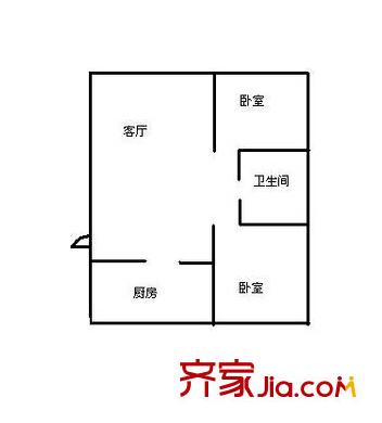 長沙市雨花區(qū)工貿(mào)學(xué)院戶型圖2室2廳 戶型圖 2室2廳1衛(wèi)1廚