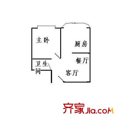 砂子塘老干所宿舍戶型圖1室2廳 戶型圖 1室2廳1衛(wèi)1廚