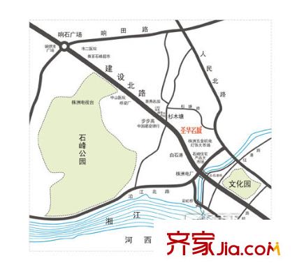 圣華名城交通圖
