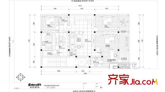 長(zhǎng)沙市長(zhǎng)堪設(shè)計(jì)院戶型圖3室2廳 戶型圖 