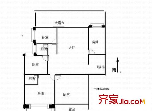 鑫宇翠庭戶型圖7室3廳 戶型圖 7室3廳3衛(wèi)1廚