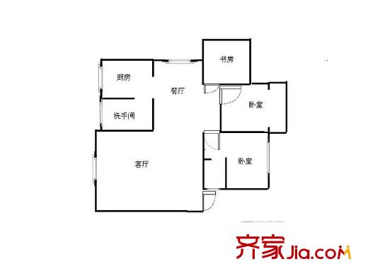 財(cái)富時(shí)代戶型圖3室2廳  戶型圖 3室2廳1衛(wèi)1廚