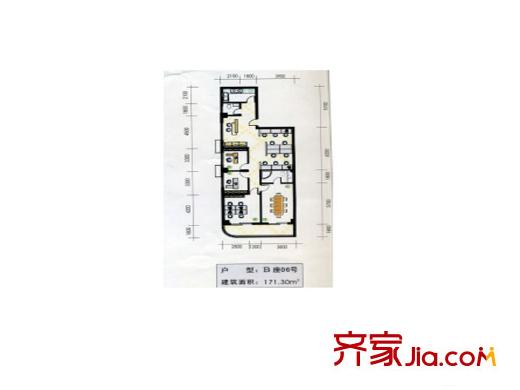 鴻盛大廈戶型圖辦公層平面圖 