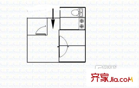 下民航宿舍戶型圖2室2廳 戶型圖 2室2廳1衛(wèi)1廚