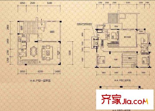 萬科繁華里戶型圖3室2廳 戶型圖 3室2廳3衛(wèi)1廚