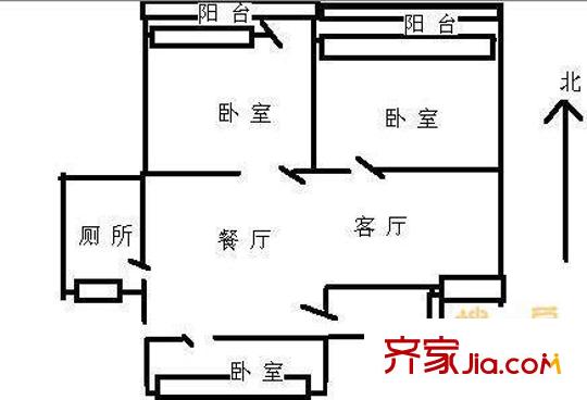 中國人民財產(chǎn)保險宿舍戶型圖2室2廳 戶型圖 2室2廳1衛(wèi)1廚