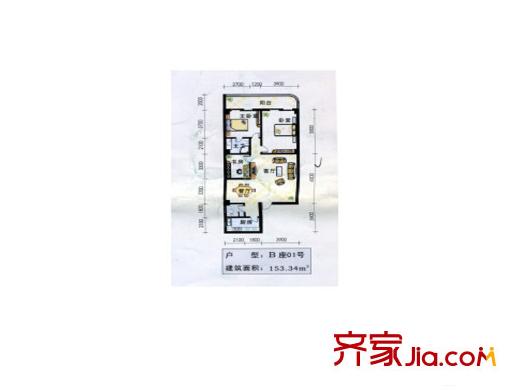 鴻盛大廈戶型圖3室2廳  戶型圖 3室2廳2衛(wèi)1廚