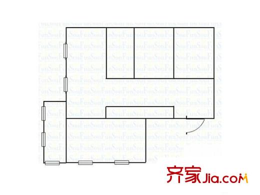 鴻盛大廈戶型圖3室2廳  戶型圖 3室2廳1衛(wèi)1廚