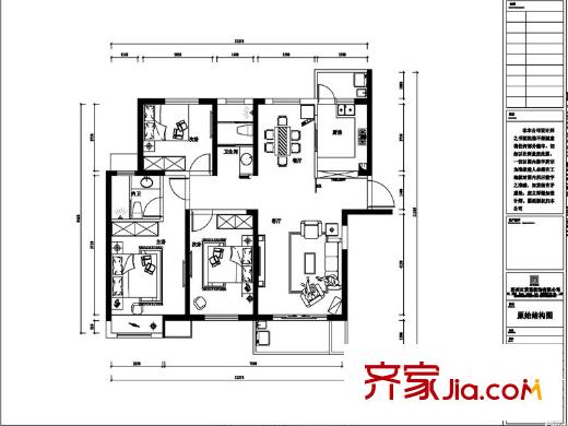 招標(biāo)局宿舍戶型圖3室2廳  戶型圖 3室2廳2衛(wèi)1廚