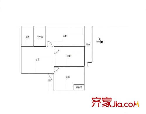 左家塘五礦局宿舍戶(hù)型圖3室1廳  戶(hù)型圖 3室2廳1衛(wèi)1廚