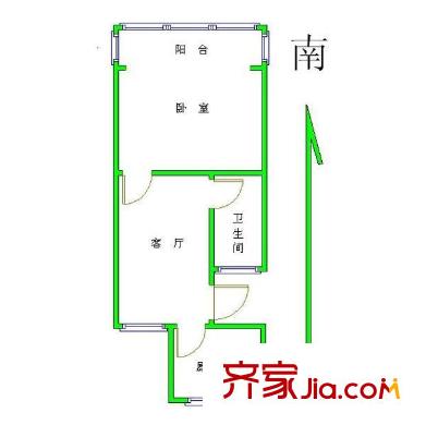 凱達(dá)園戶型圖1室1廳1衛(wèi)1廚 戶型圖 1室1廳1衛(wèi)1廚