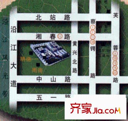 長江雅園交通圖