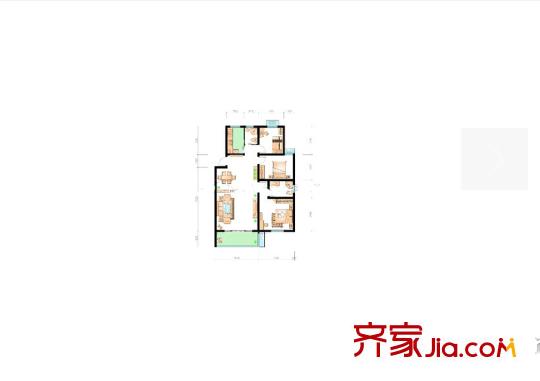 金達家園戶型圖3室2廳  戶型圖 3室2廳1衛(wèi)1廚