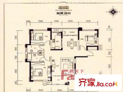 思進大廈戶型圖3室2廳  戶型圖 3室2廳2衛(wèi)1廚