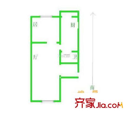 三零一佳園戶型圖1室1廳 戶型圖 1室1廳1衛(wèi)1廚