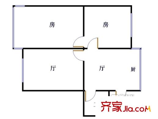 板橋小區(qū)戶型圖2室2廳 戶型圖 2室2廳1衛(wèi)1廚