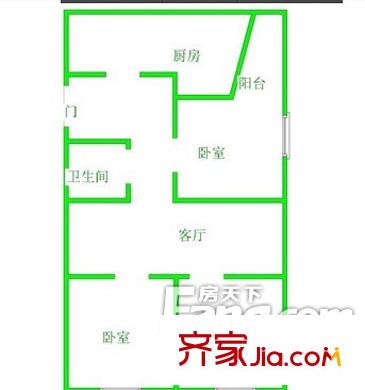 招標局宿舍戶型圖3室1廳 戶型圖 3室1廳1衛(wèi)1廚