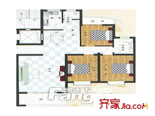 左家塘五礦局宿舍戶(hù)型圖3室2廳  戶(hù)型圖 3室2廳2衛(wèi)1廚