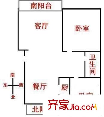 中江麗晶苑戶型圖2室2廳 戶型圖 2室2廳1衛(wèi)1廚